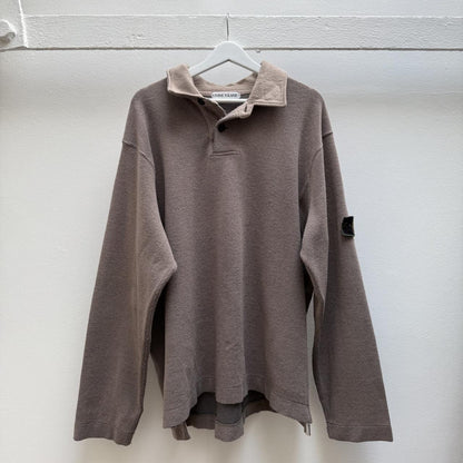 90’s Stone Island Ribbed Knit Jumper (XXL) | XXL, Brown