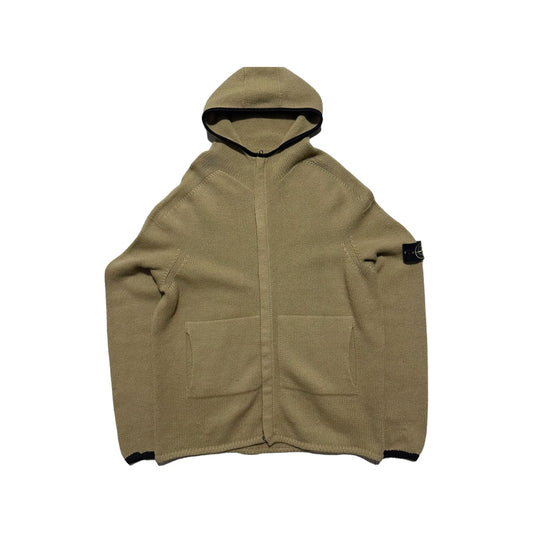 Stone Island Wool Double Pocket Knit Hoodie