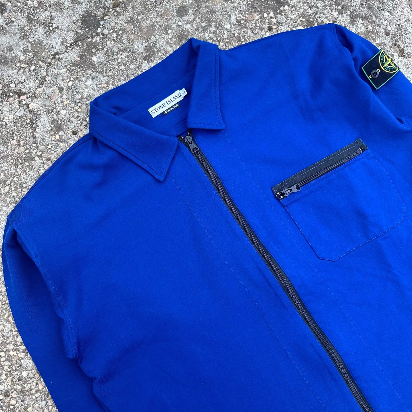 S/S1996 Cobalt Blue Neoprene Track Jacket