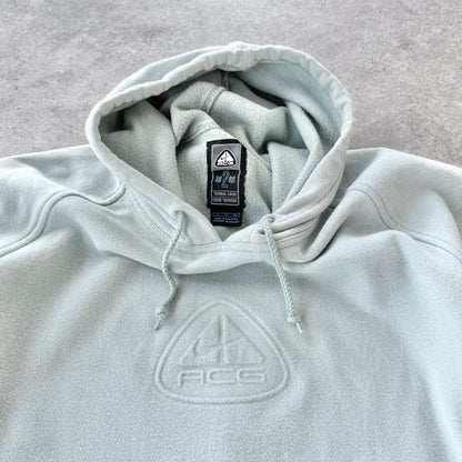 Nike ACG 2000s heavyweight embossed logo hoodie (XL)