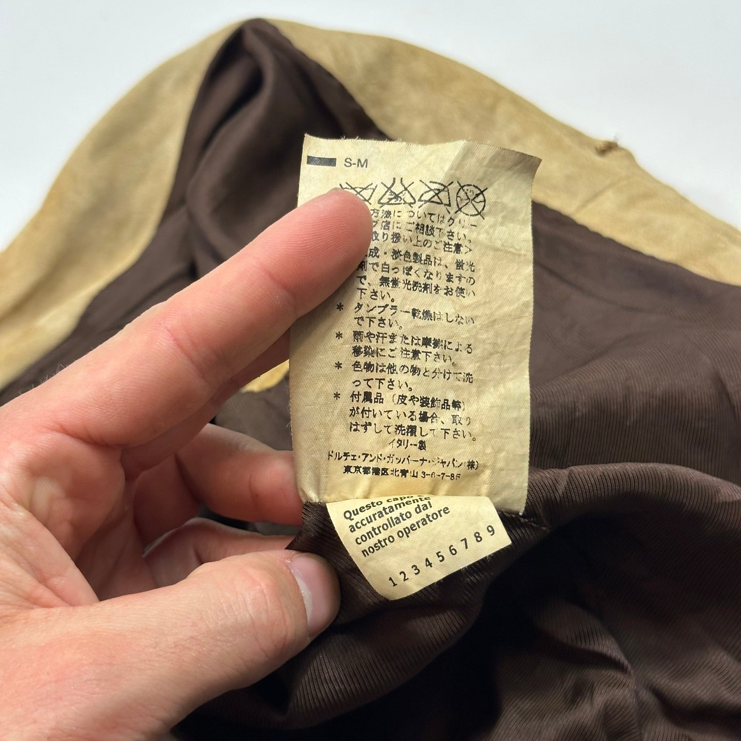 Dolce & Gabanna 00’s Goatskin Leather Flight Jacket - M | Default Title, Multicoloured
