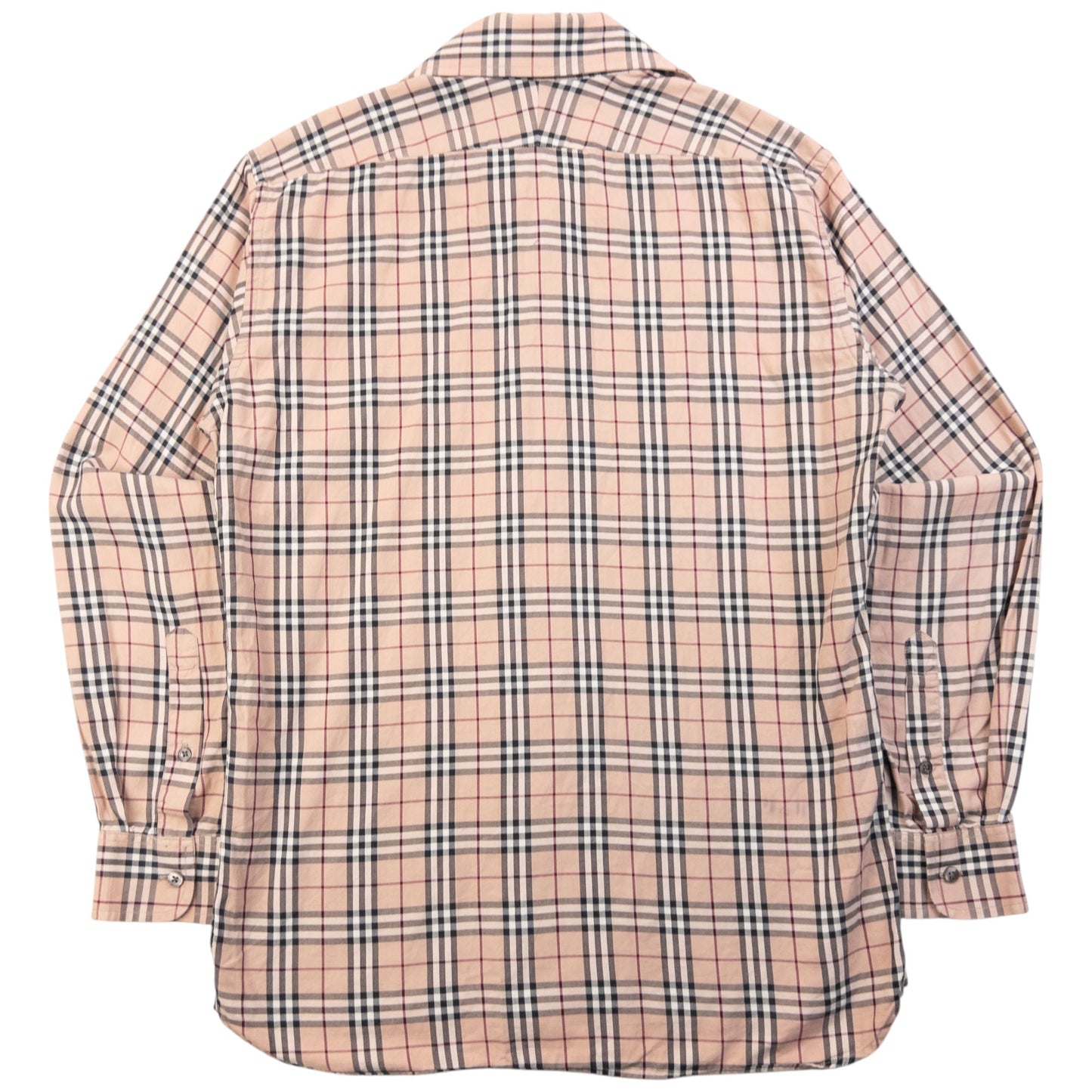 Vintage 2000s Burberry Nova Check Long Sleeve Button Up Shirt Size S | Small, Beige