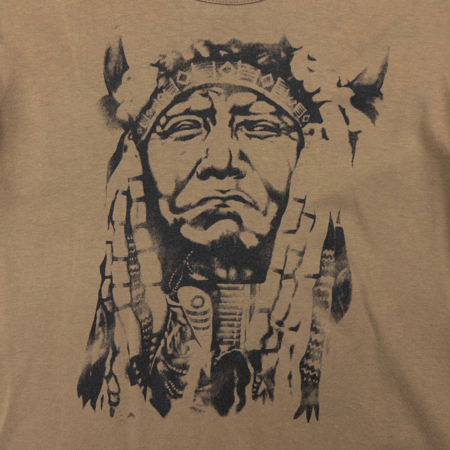 Vintage 2003 Junya Watanabe X Comme Des Garçons Native American Long Sleeve T Shirt Womens Size M