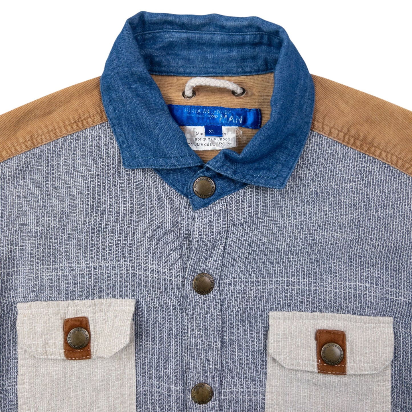 Vintage SS2006 Junya Watanabe X Comme Des Garçons MAN Button Up Shirt Size S