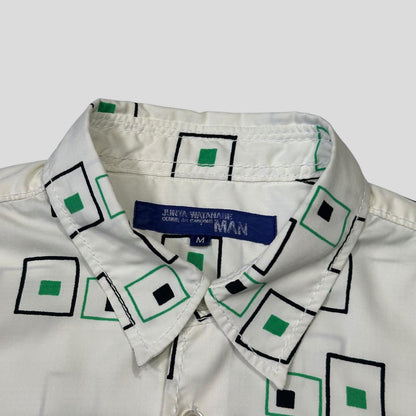 Junya Watanabe MAN 2004 Geometric Water Resistant Shirt - M | White