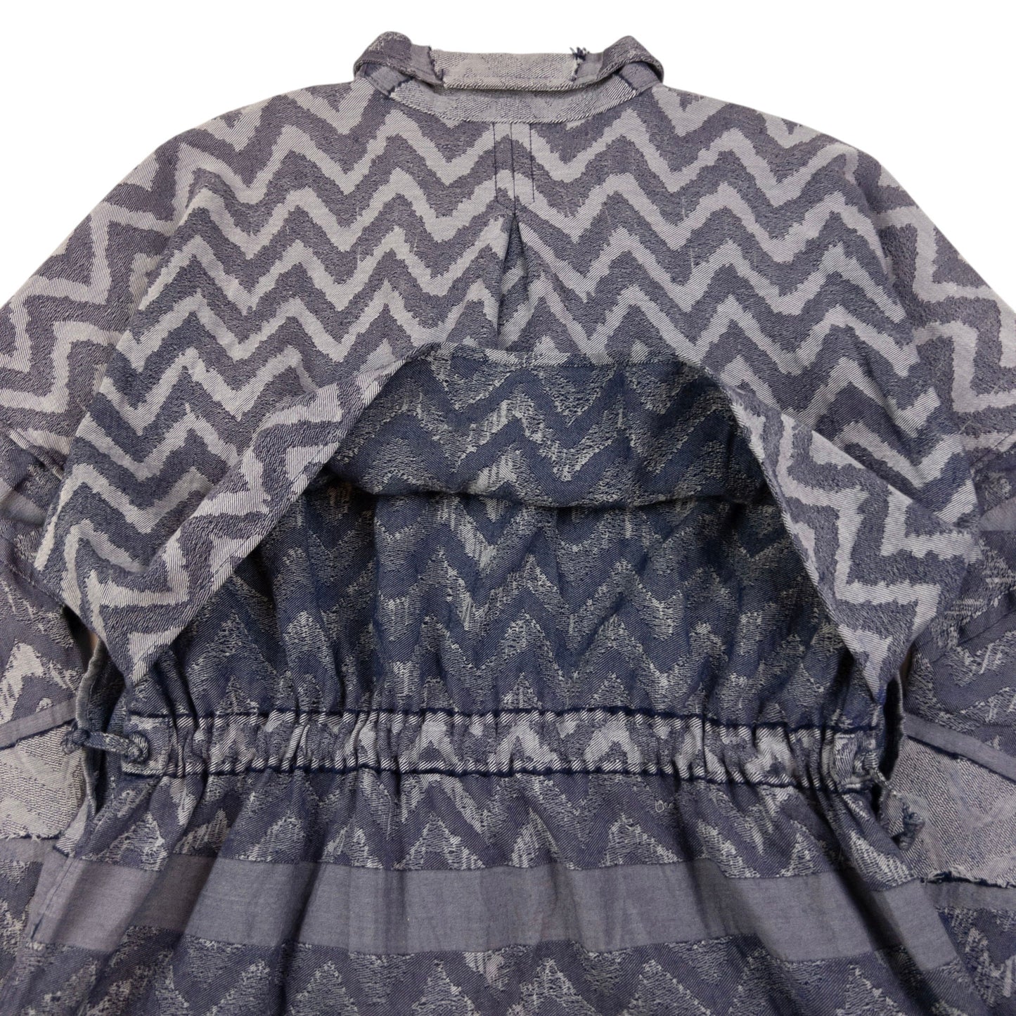 Vintage A-POC By Issey Miyake Zig Zag Button Up Jacket Womens Size L