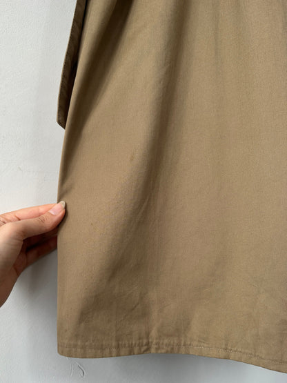 Vintage Pure Cotton Single Breasted Belted Trench Coat - L
