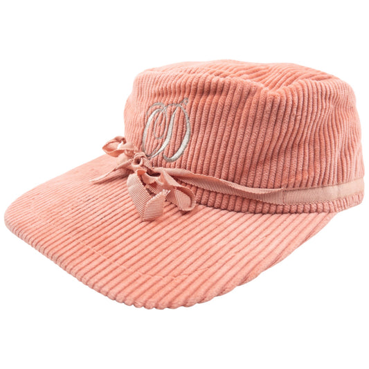 Vintage 90s Dior Sports Embroidered Corduroy Hat | O/S, Pink