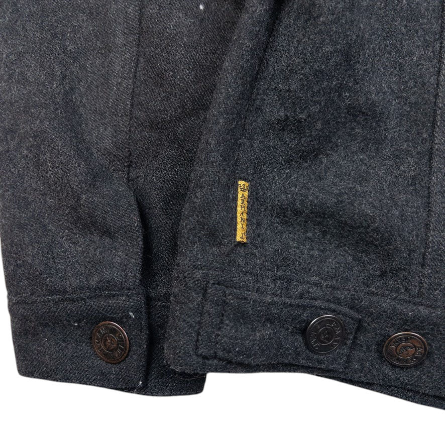 Vintage Armani Jeans Wool Button Up Jacket Size S