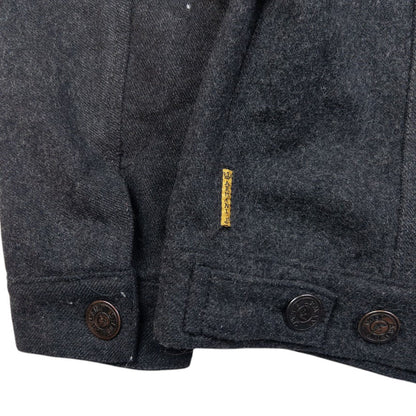 Vintage Armani Jeans Wool Button Up Jacket Size S