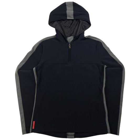 Vintage Prada Sport Q Zip Hoodie Womens Size M