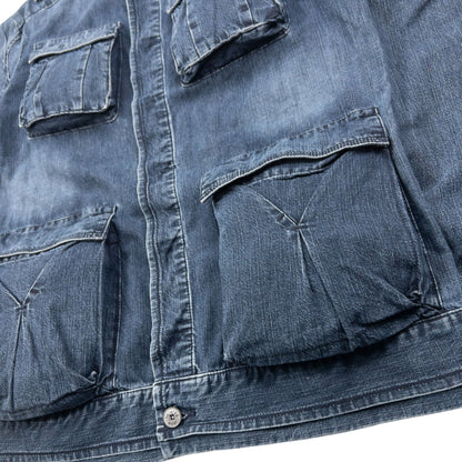 Vintage 2000s Marithe + Francois Girbaud Button Up Denim Jacket Size M