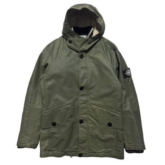 Stone Island A/W 2009 Waxed Ice Jacket | Large, Olive
