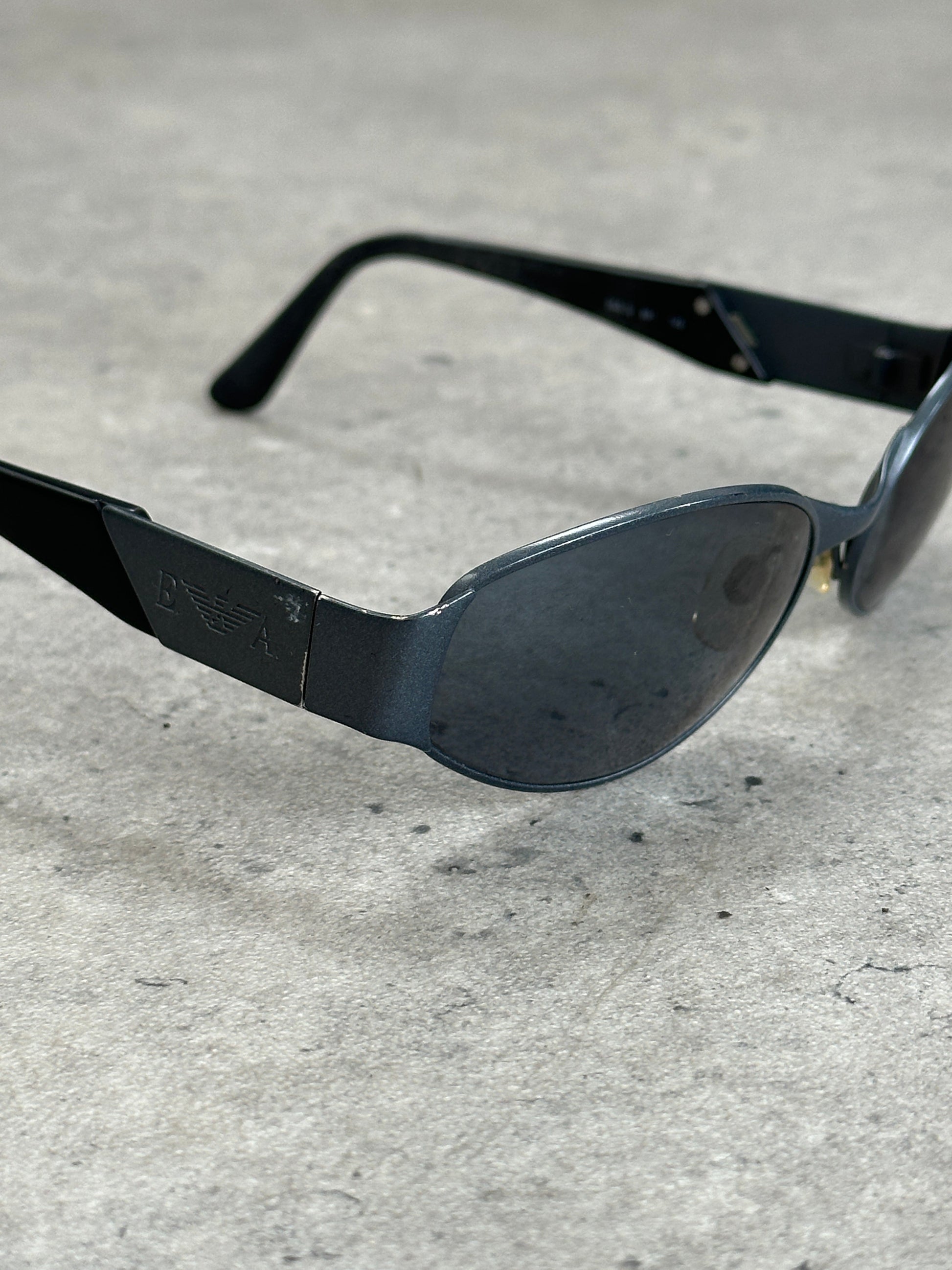 Emporio Armani 1990s Oval Logo Sunglasses