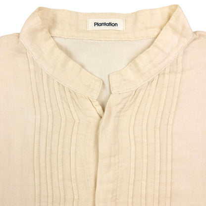 Vintage Plantation By Issey Miyake Long Sleeve Button Up Linen Shirt Size S