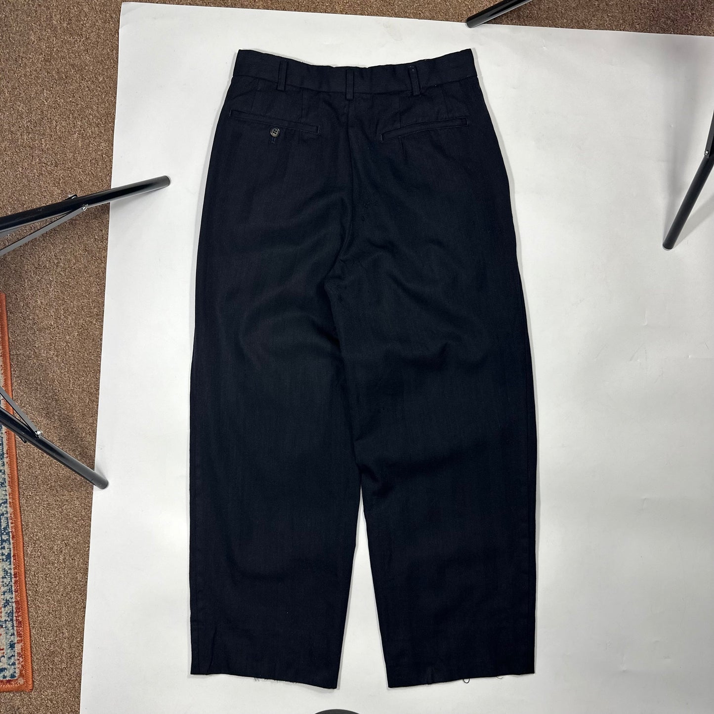 Comme Des Garçons Homme Deux 1996 Striped Wool Pleated Trousers - M (30)