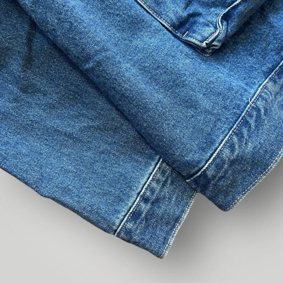 Farmers Market by Anglan Cropped Denim Jacket L