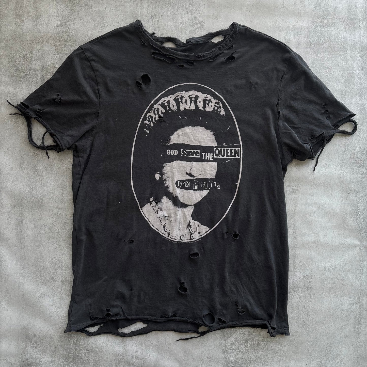 DISTRESSED SEX PISTOLS T-SHIRT | O/S, Red