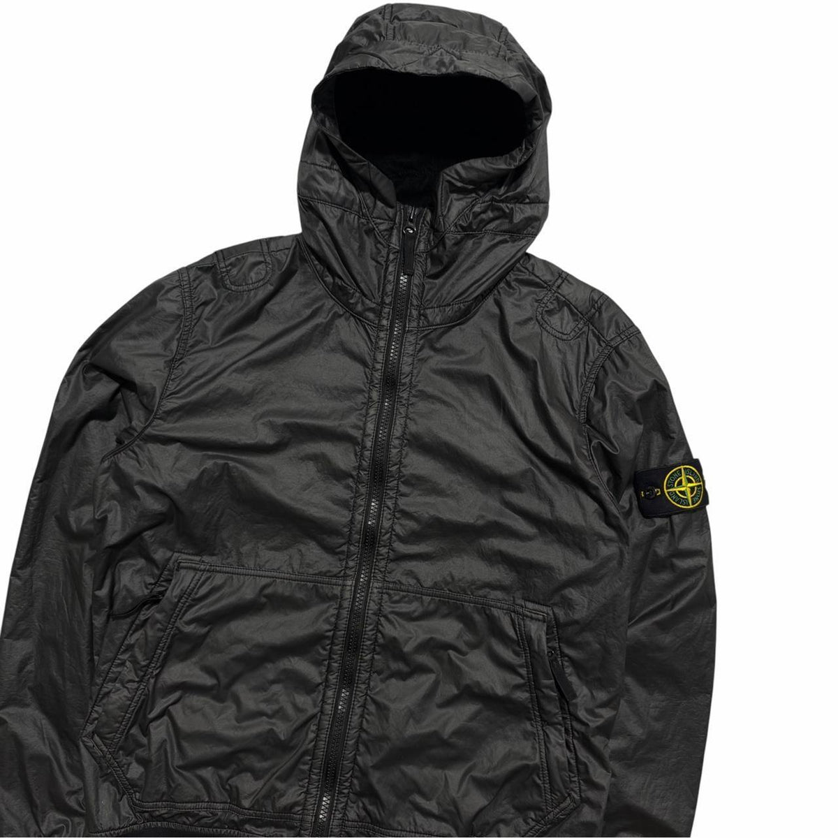 Stone Island Lamy Flock Jacket | Large, Black
