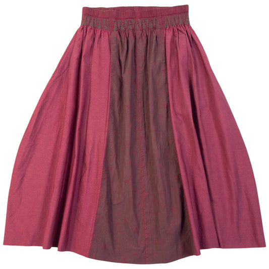 Vintage 90s Issey Miyake Pleated Skirt Womens SAMPLE One Size | O/S, Brown