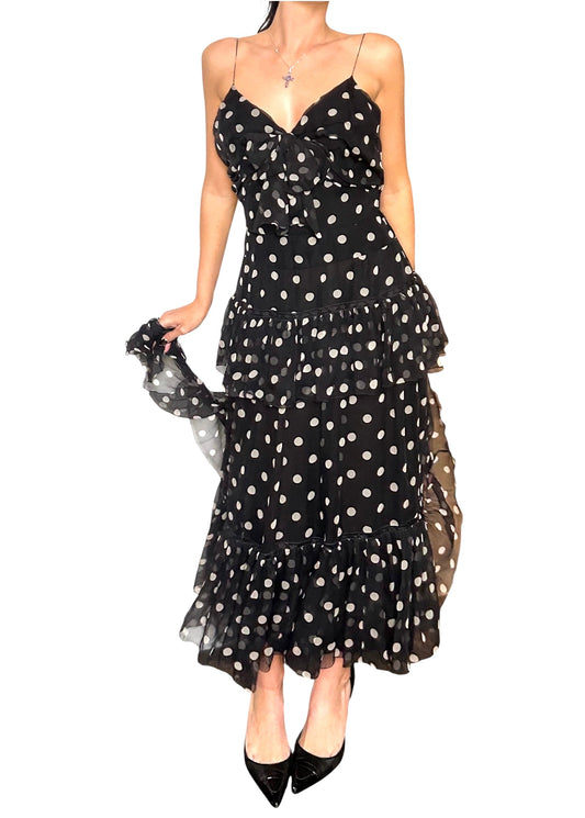 Chanel Polka Dot Dress | O/S, Red