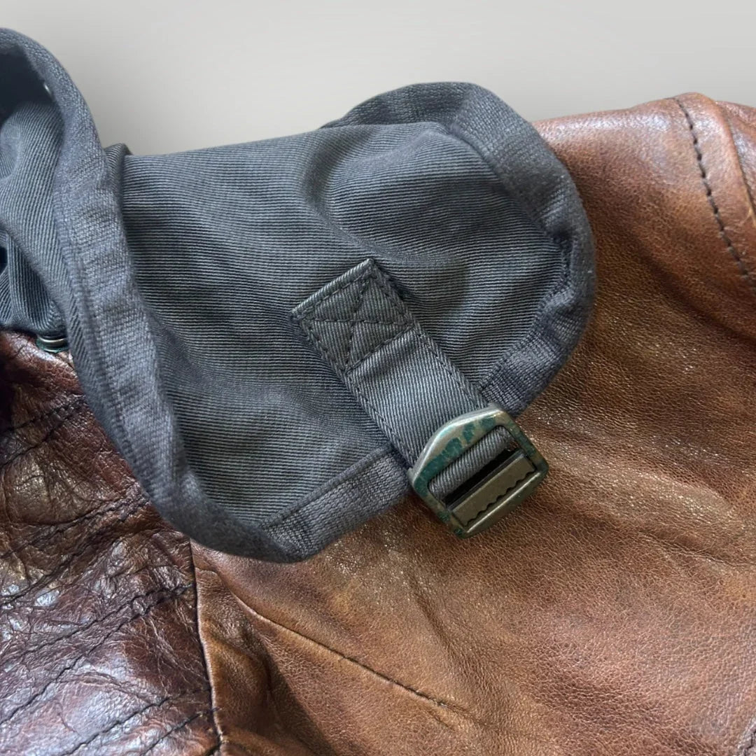 C.P. Company Leather Goggle Jacket with MTP Liner Size 50 BNWT