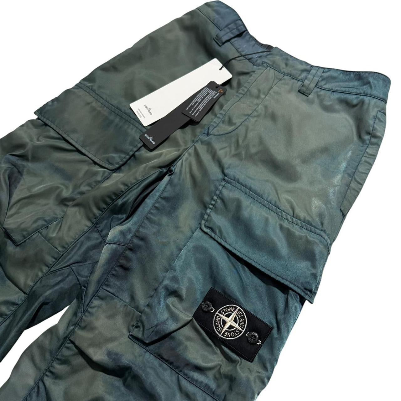 Stone Island Porter Cargo Trousers | W28, Olive Green