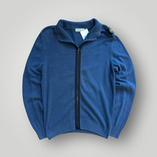Stone Island Zip Up Cotton Jumper XL