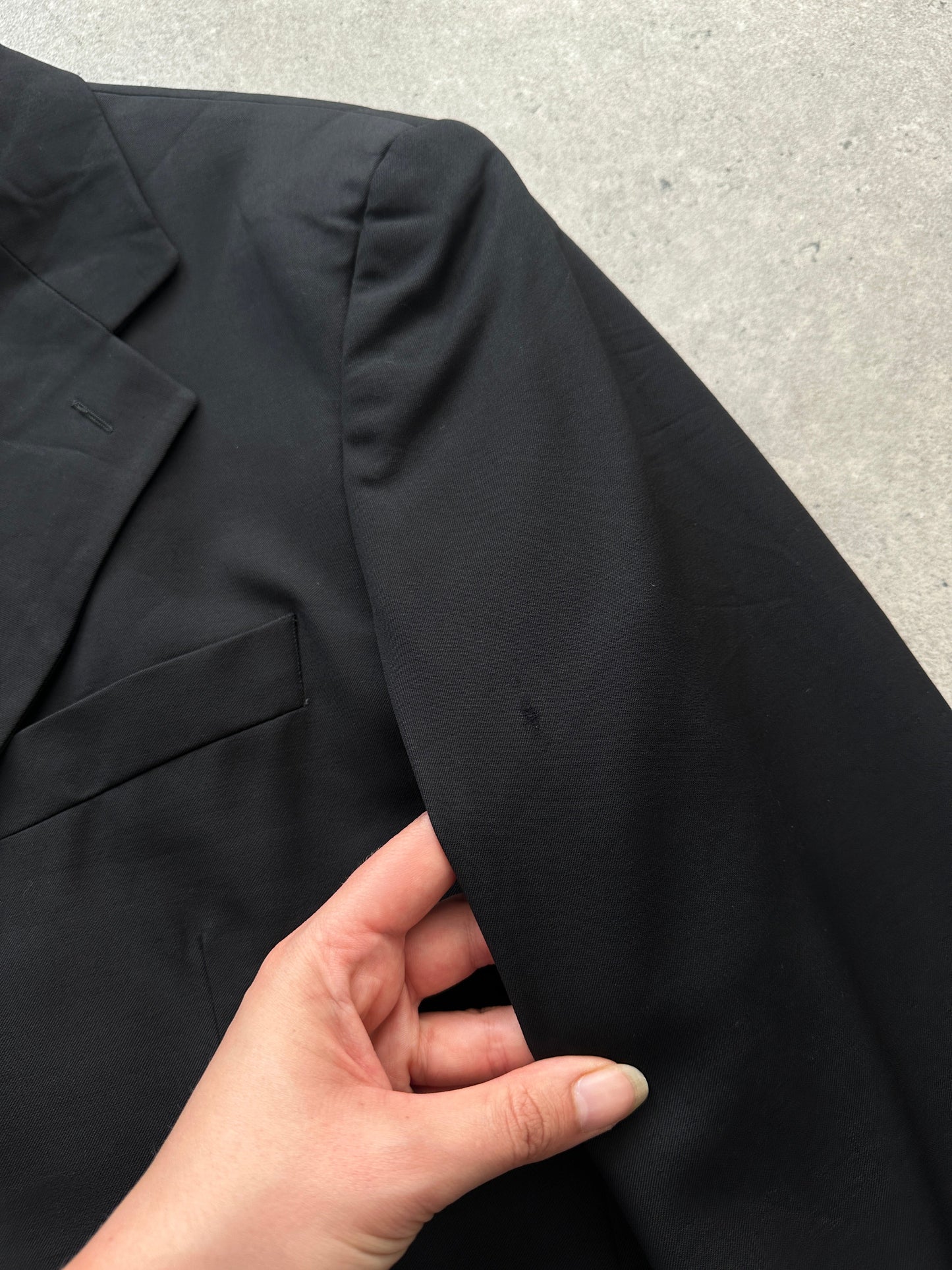 Yves Saint Laurent Pour Homme 1990s Pure Wool Bespoke Button Blazer - 36R/M