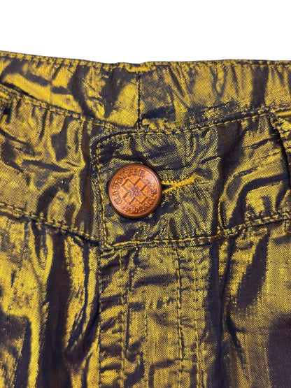 Jean Paul Gaultier c.F/W 1998 gold lamé trousers | 12, Gold