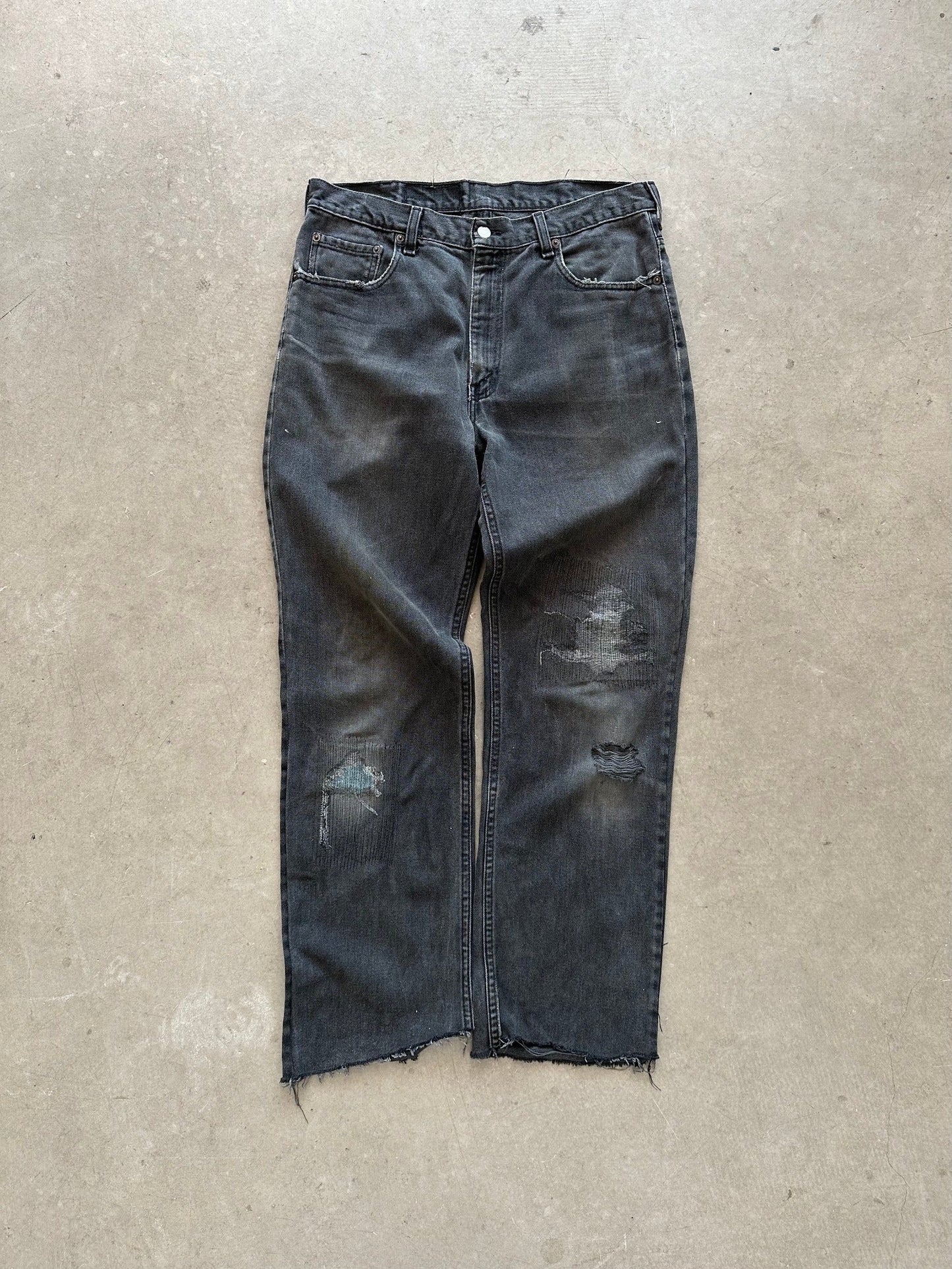 1990's Levi's 501 Repaired Jeans - 36 x 30 | W34, Red