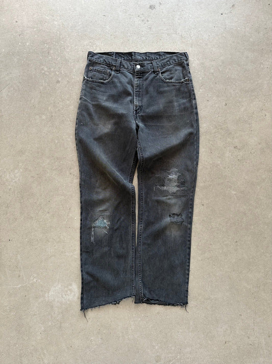 1990's Levi's 501 Repaired Jeans - 36 x 30 | W34, Red