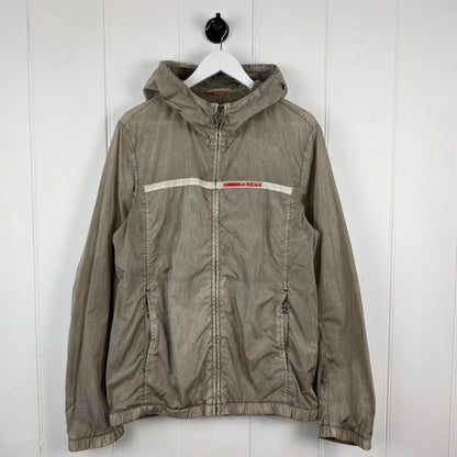 2000's Prada Sport Logo Nylon Jacket (L) | Large, Grey