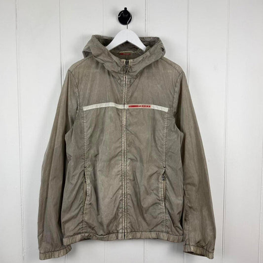 2000's Prada Sport Logo Nylon Jacket (L) | Large, Grey