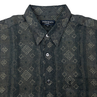 Vintage YSL Yves Saint Laurent Long Sleeve Button Up Shirt Size L