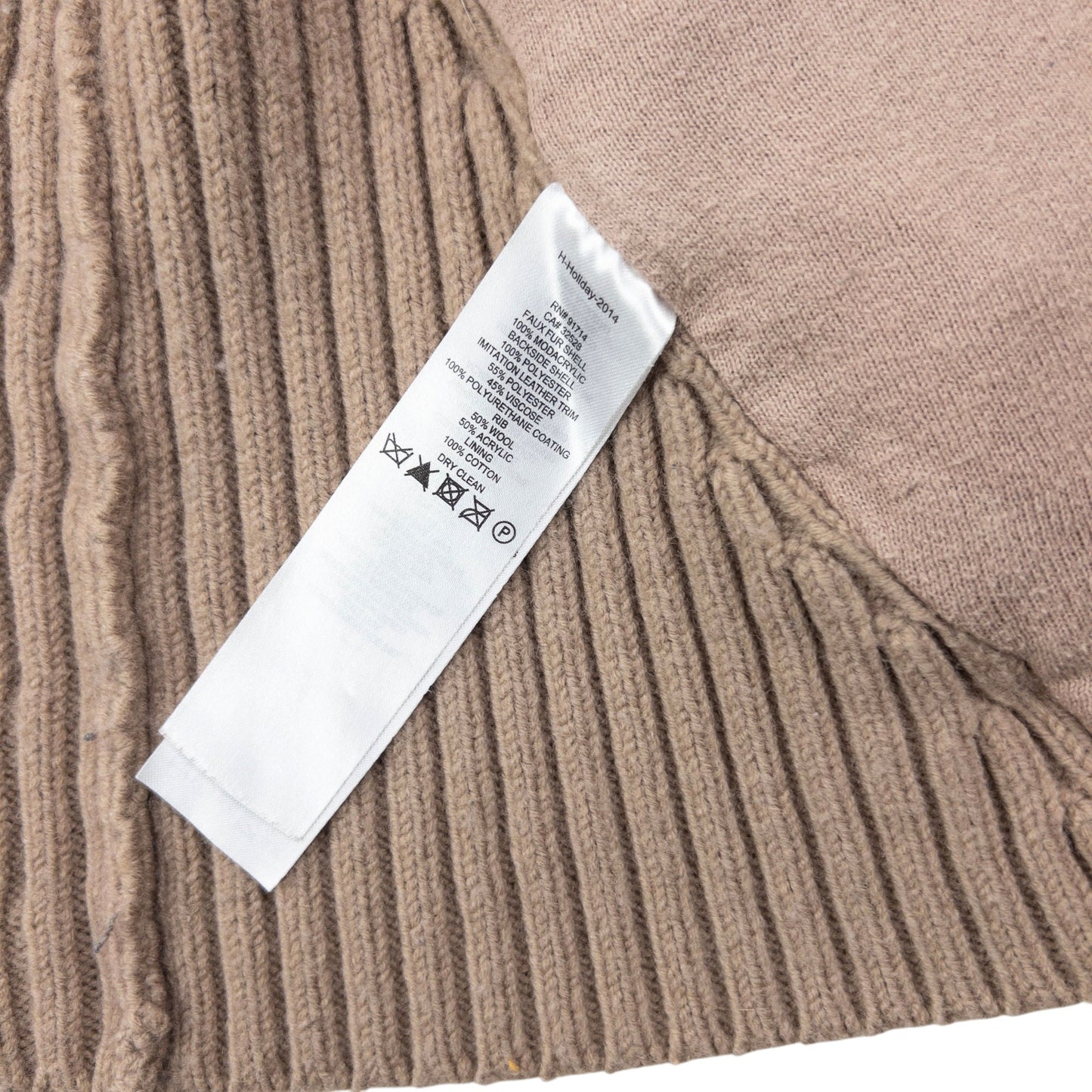 Vintage 2000s Armani Exchange Faux Fur Ribbed Knit Gilet Womens Size XS | XS, Beige
