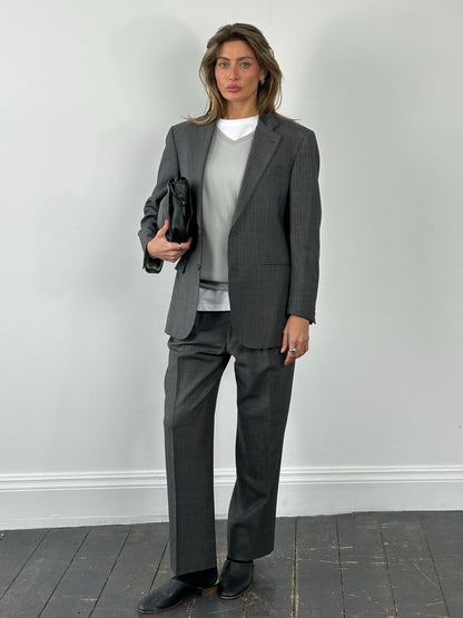 Burberry London 1990s Pure Wool Single Breasted Suit - 36S/M