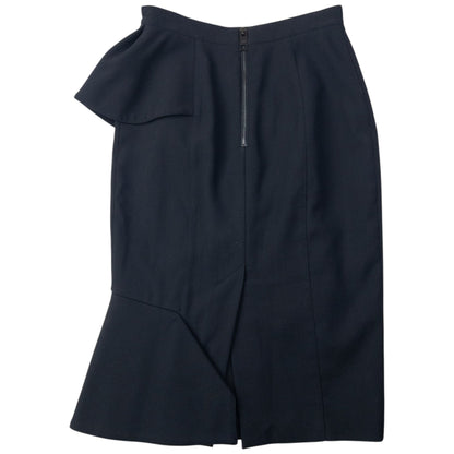Vintage Burberry Prorsum Ruffle Skirt Womens Size W25 | W25, Black