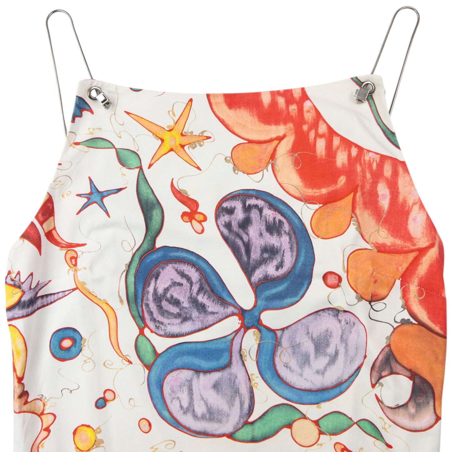 Vintage 2000s Versace Jeans Couture Sea-Life Print Mini Dress Womens Size | Small, Multi