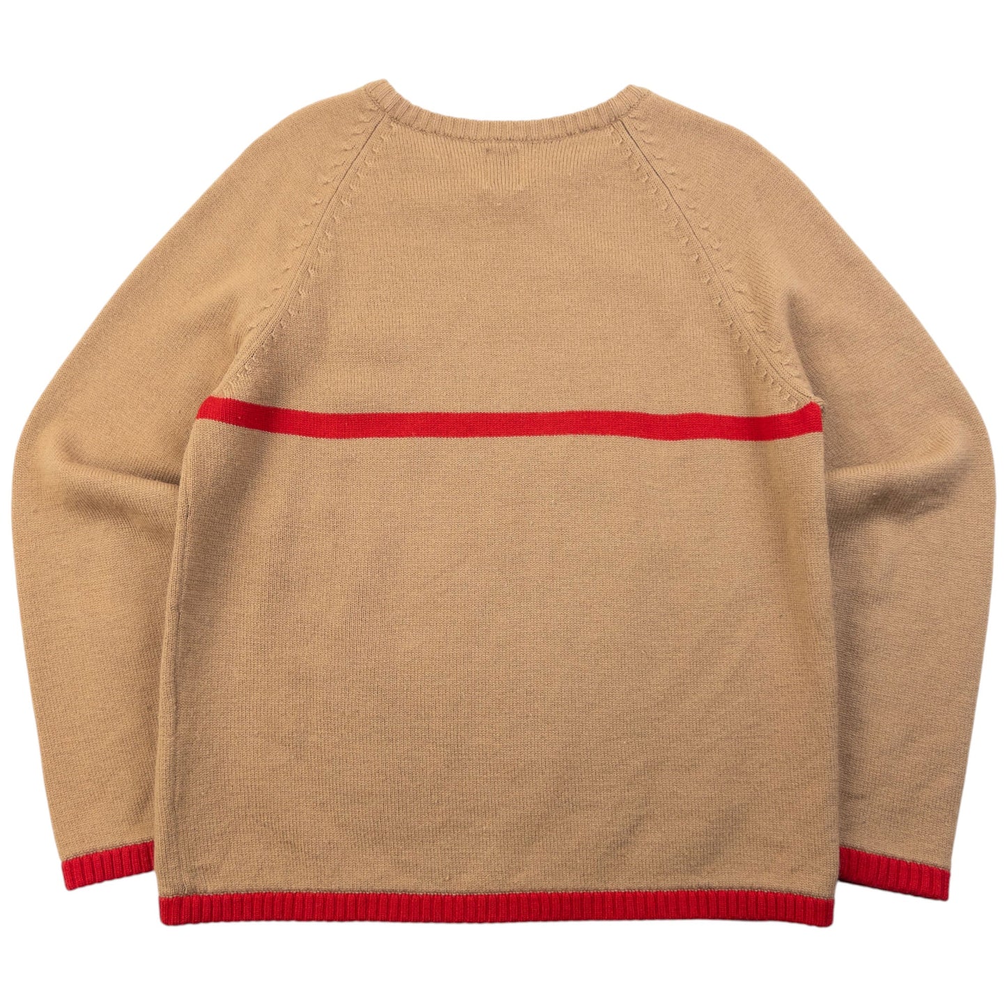 Vintage 90s Yohji Yamamoto D'Urban A.A.R Wool Knit Jumper Womens Size M | Medium, Beige