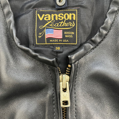 Vanson Leathers Motorcycle Racer Jacket - S