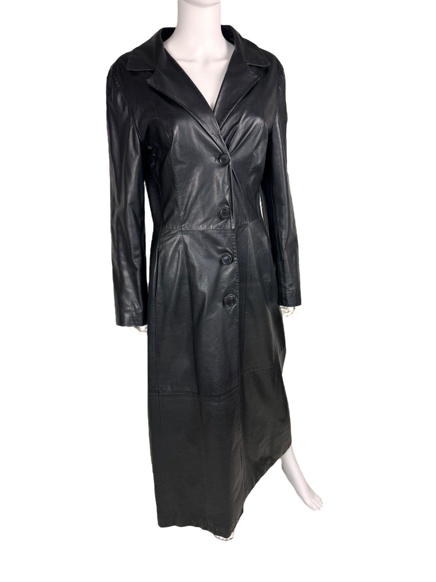 Dolce & Gabbana 1990s leather trench coat | Black, Black