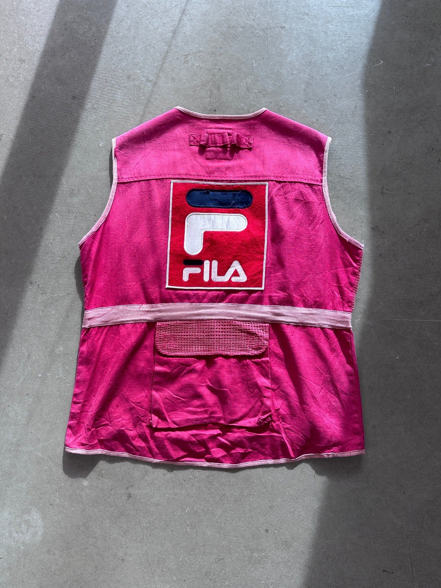 1990's Fila Mesh Vest - M | Medium, Red