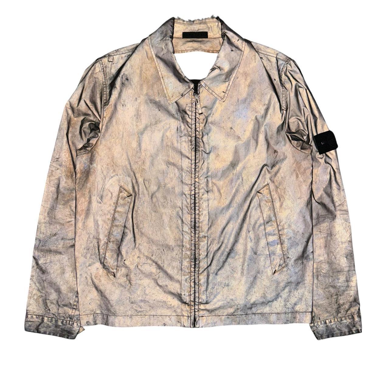 Stone Island Antique Reflective Jacket | XL, Reflective Grey