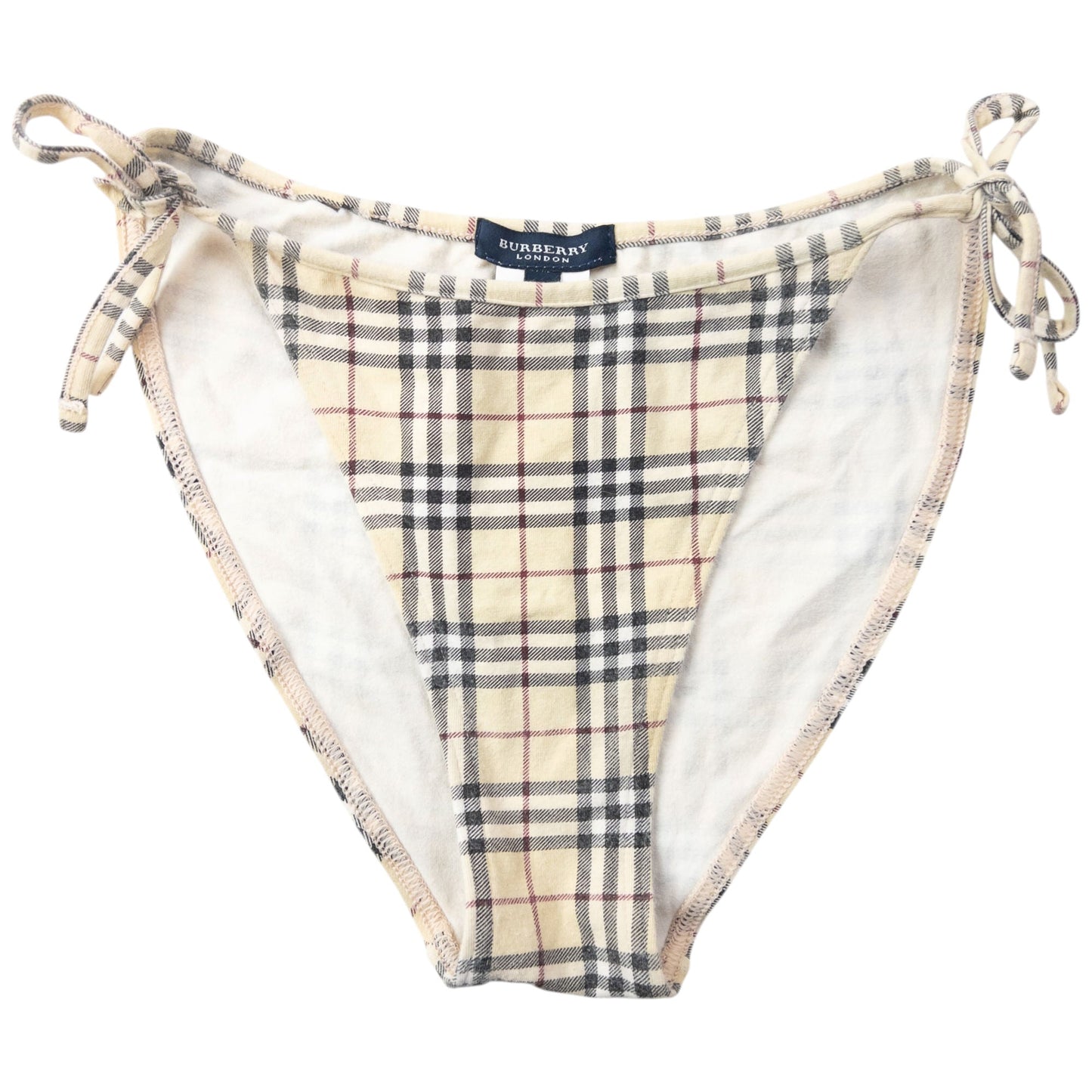 Vintage 2000s Burberry Nova Check Bikini Set Womens Size S | Small, Tan