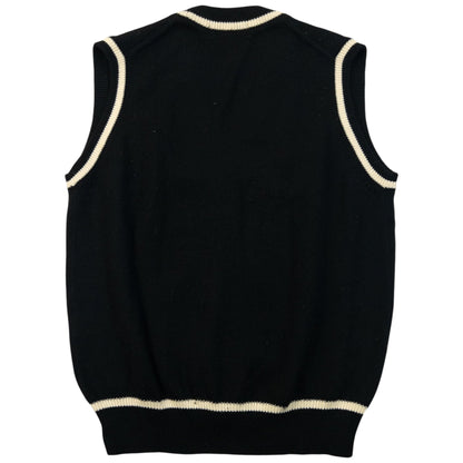 Vintage 90s Balenciaga Golf Button Up Sweater Vest Womens Size M | Medium, Multicoloured
