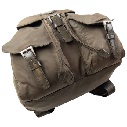 Vintage 2000s Prada Cargo Bucket Backpack | O/S, Grey