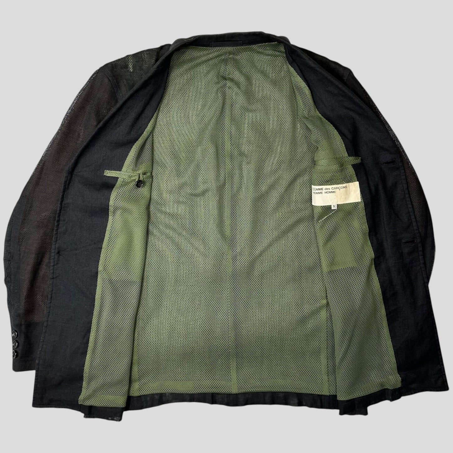 Comme Des Garçons Homme Homme 1998 Mesh Blazer Jacket - M
