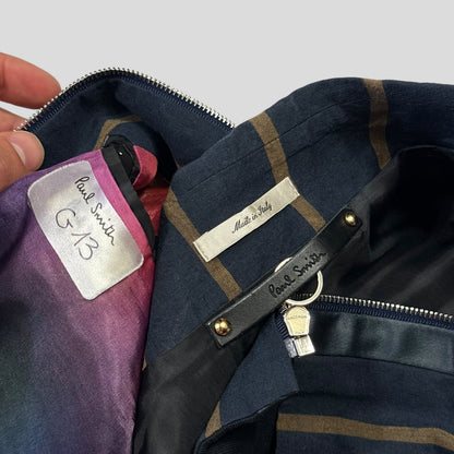 Paul Smith 2021 Runway SAMPLE Striped Panelled Blouson Jacket - S | Default Title, Navy