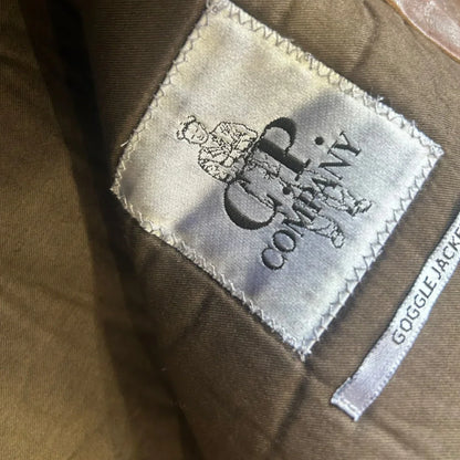 C.P. Company Leather Goggle Jacket with MTP Liner Size 50 BNWT